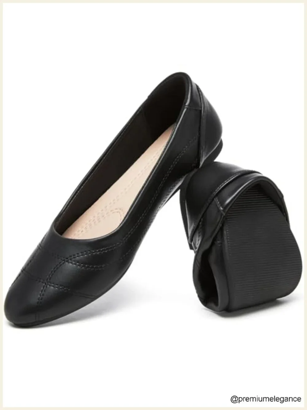 Women's Comfort Flats Dressy Ballet Flats Slip On Office Shoes Memory Foam